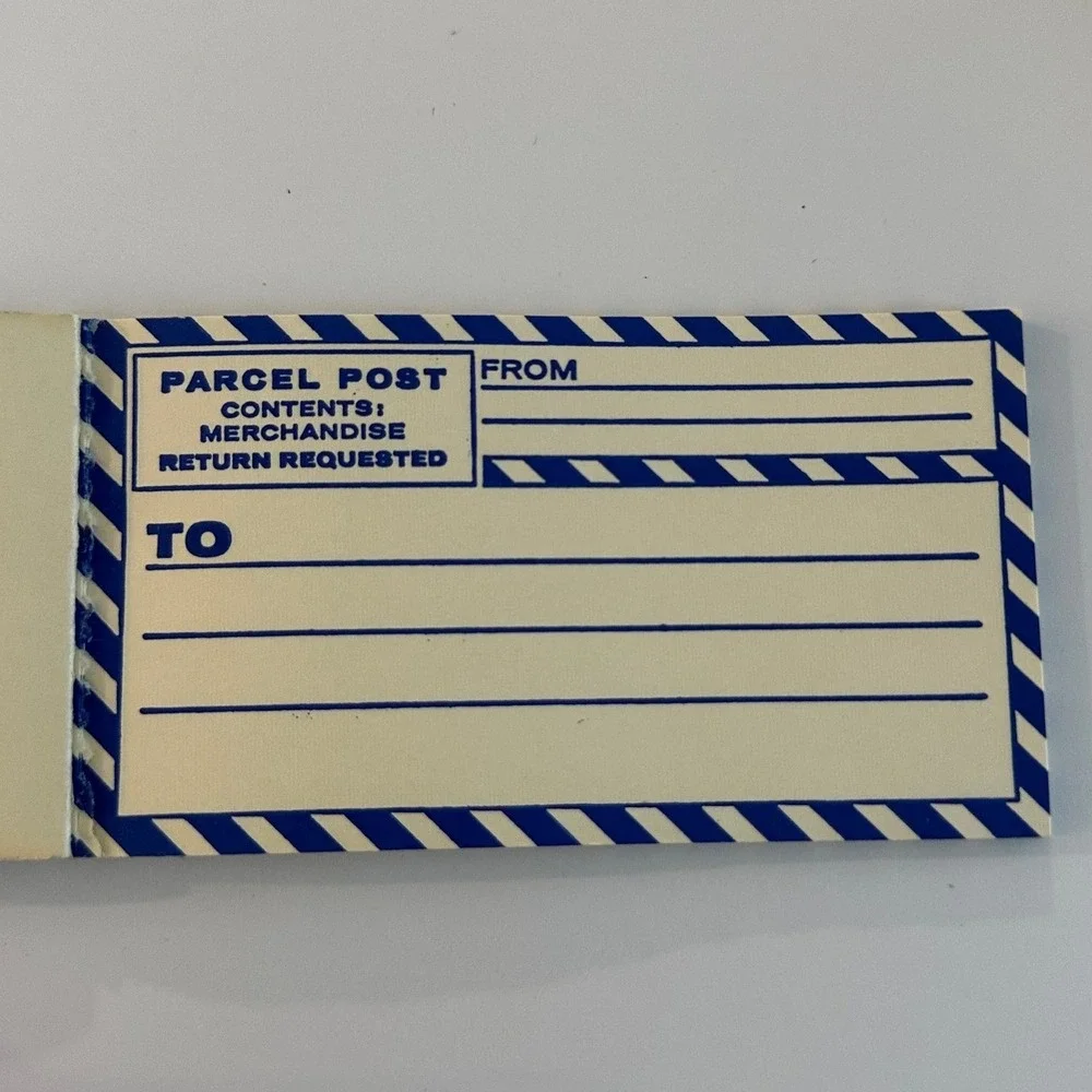Vintage Parcel Post Labels Book No 33-745 Mailing Shipping Stationery Ephemera
